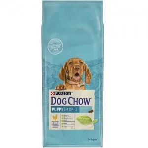 Dog Chow Puppy Chicken - суха храна за подрастващи кученца до 1г. от средни породи с пилешко месо - 14кг.