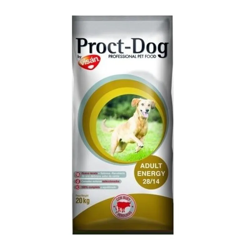 Proct-Dog Adult Energy - храна за активни израснали кучета от всички породи - 20кг.