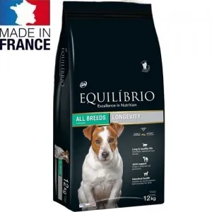 Equilibrio Longevity All Breeds - храна за възрастни кучета от всички породинад 7г. - 12кг.