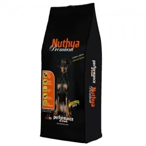 Nugape 32/16 Nuthya Premium Performance - храна за израснали спортуващи кучета - 12кг.