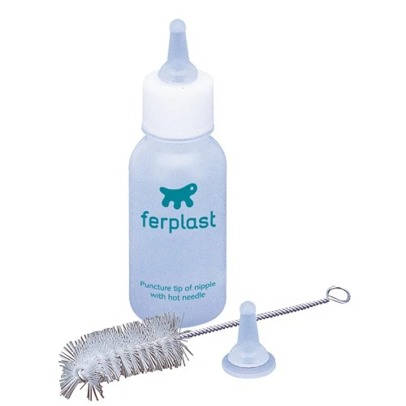 Ferplast PA 5502 - биберон за хранене c допълнителен накрайник и четка за почистване - 50мл.
