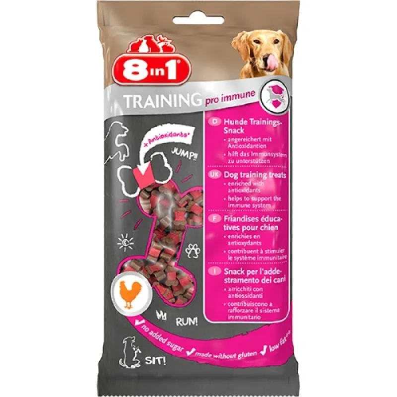 8in1 Training Treats Pro Immune - меки лакомства за куче с пилешко месо - 100гр.