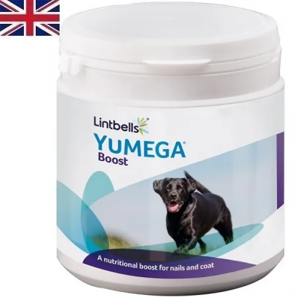 Lintbells® YuMEGA® Boost /хранителна добавка за кучета за красива козина и здрави нокти/-91гр