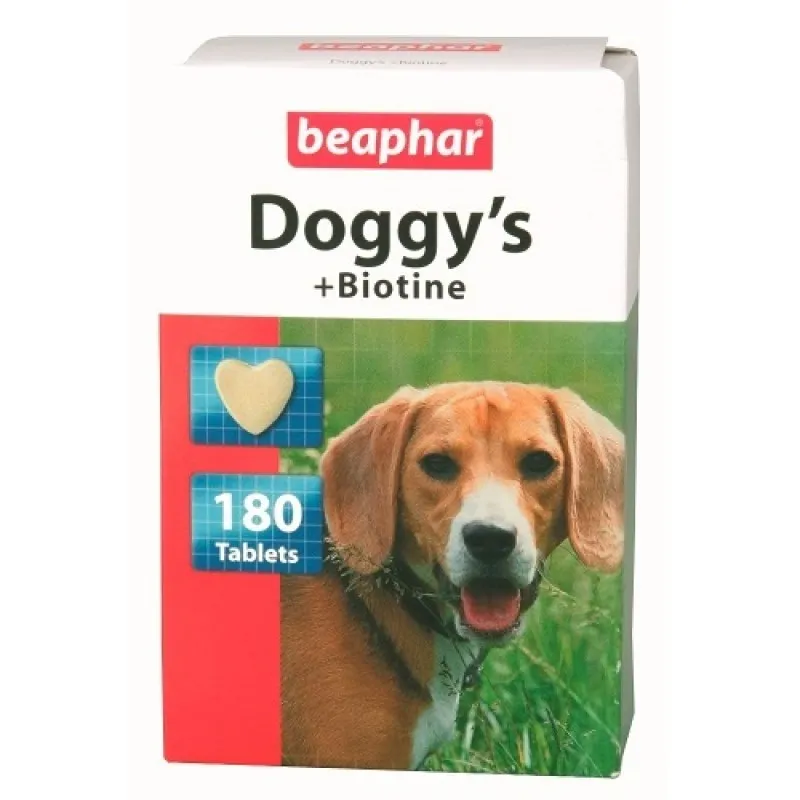 Beaphar Doggy's Biotine - хранителна добавка за израснали кучета с витамини - 180бр.