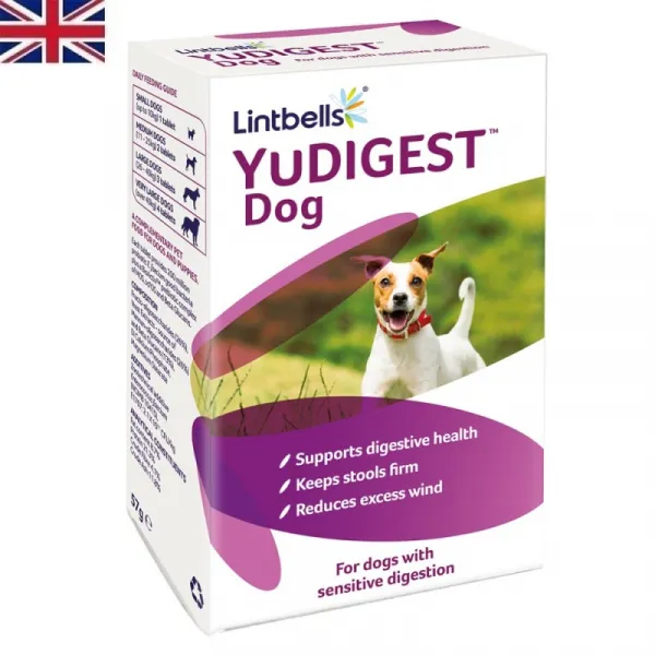 Lintbells® YuDIGEST™ Dog /овкусени пребиотични таблетки за възстановяване на чревната микрофлора за кучета/-60бр
