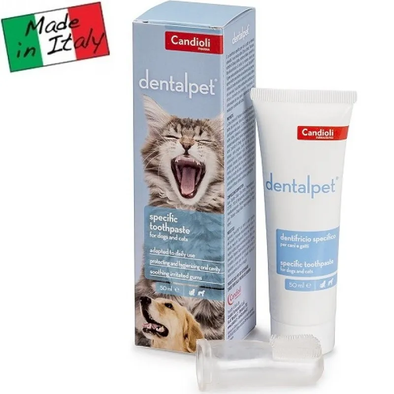 Candioli Pharma Dental Pet - паста за зъби с четка за зъби тип напръстник - 50мл. 2