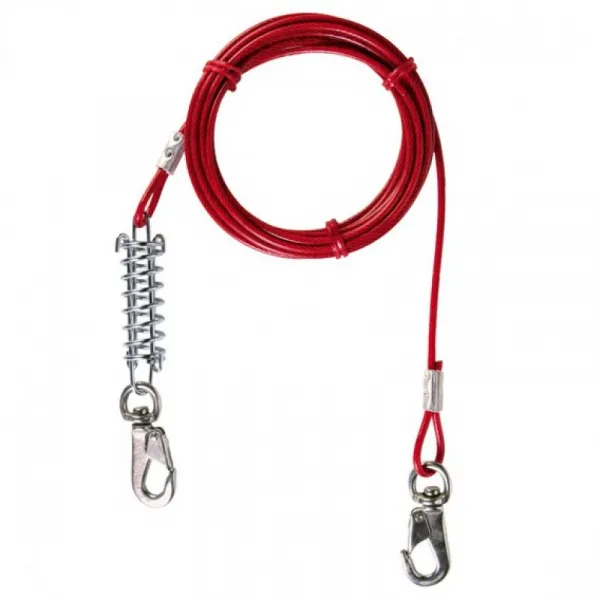 Trixie Tie Out Cable - стоманено въже с PVC покритие за кучета до 50кг. - 5м.