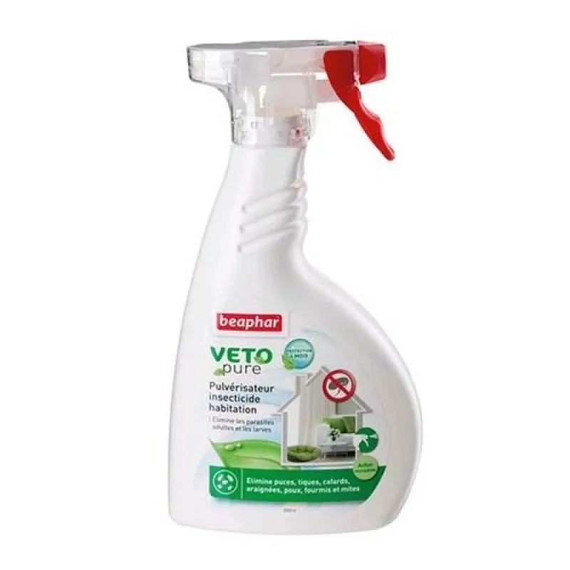 Beaphar Veto Pure Bio Environmental Spray - репелентен противопаразитен спрей за помещения - 400мл.
