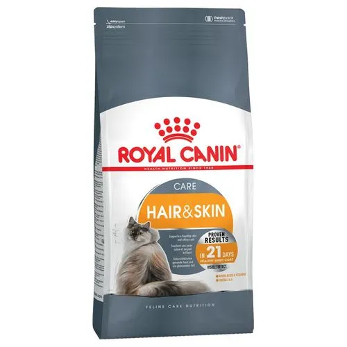 Royal Canin Hair & Skin - суха храна за котки над 12 месеца, за по-здрава и лъскава козина - 10кг.