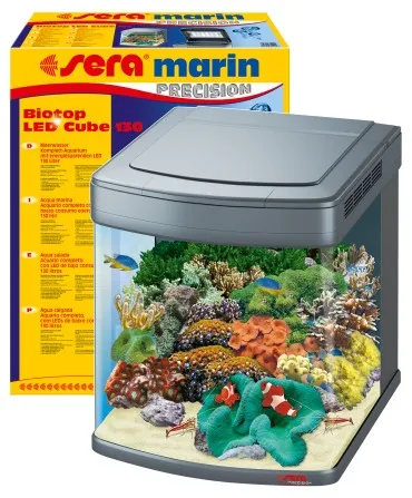 Sera Marin PRECISION Biotop LED Cube 130 - Напълно оборудван морски аквариум 