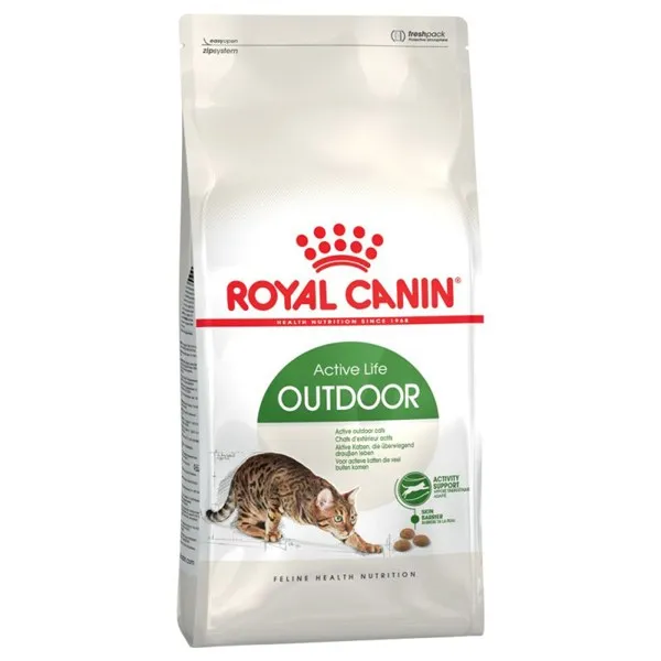 Royal Canin Outdoor - суха храна за активни котки, които живеят предимно на открито от 1 до 7години - 10кг.