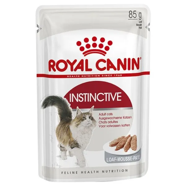 Royal Canin Instinctive in Loaf Pouch - паучове с пастет /мус/ за идеално тегло - 12x85гр.