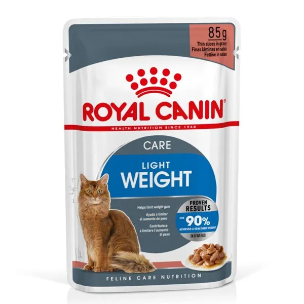 Royal Canin Light Weight Care - мокра храна в пауч за склонност към наднормено тегло при възрастни котки над 12месеца - 12x85гр.