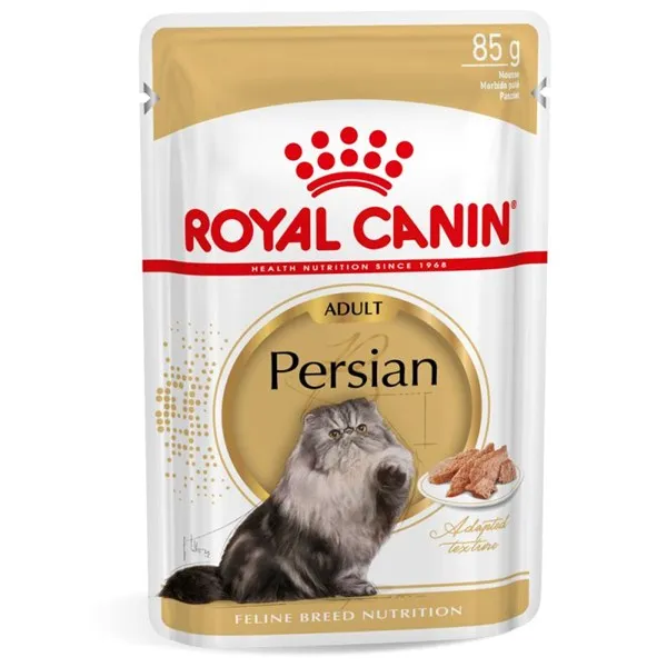 Royal Canin Breed Persian - мокра храна в пауч за персийски котки в зряла възраст над 12месеца - 12x85гр.