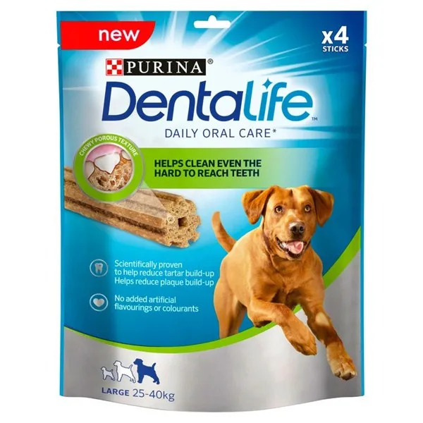 Purina DentaLife Large Dog Dental Chew - дентални пръчки за кучета едри /25-40кг./ породи - 142гр.