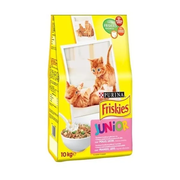 Friskies Junior - суха храна за подрастващи котенца до 1г. с пилешко месо - 10кг.