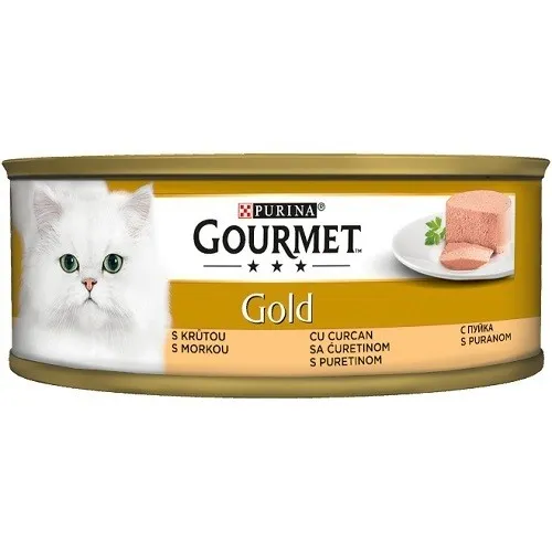 Gourmet Gold Pate With Turkey - мокра храна за израснали котки над 1г. пастет с пуешко месо - 85гр.