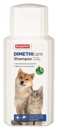 Beaphar Dimethicare - Шампоан за кучета и котки против бълхи, кърлежи, комари, пясъчни мухи и други - 200мл.