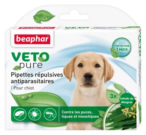 Beaphar Veto Pure Bio Spot On Puppy - репелентни капки за малки кученца