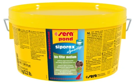 Sera Siporax Pond Algenstop Professional - биологичен филтърен материал против водорасли - 1кг.