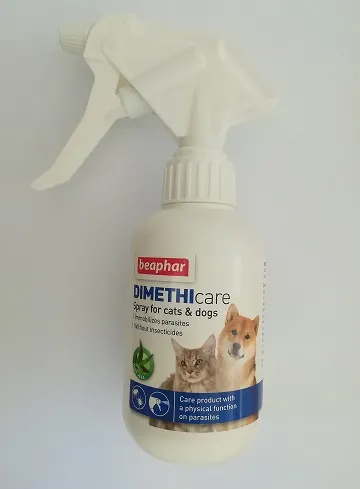 Beaphar Dimethicare Spray - спрей за кучета и котки против бълхи, кърлежи, комари, пясъчни мухи - 250мл.