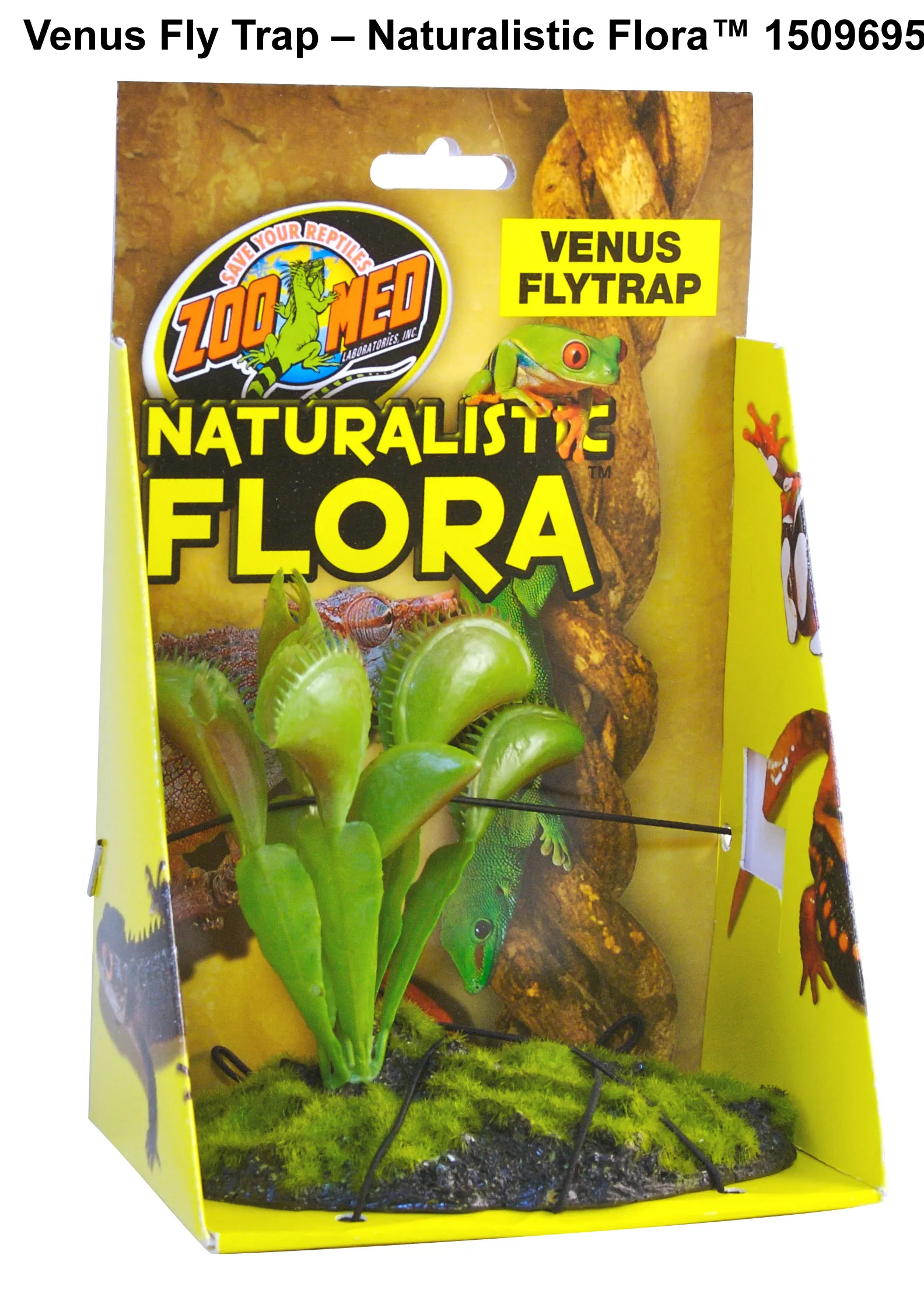 Терариумно растение Zoo-Med - Naturalistic Flora™ Venus Fly Trap с тежка основа с мъх  от Zoo Med, САЩ 1