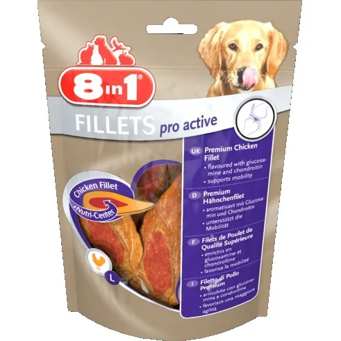 8in1 Fillets Pro Active S - Пилешки Филенца - 80гр.
