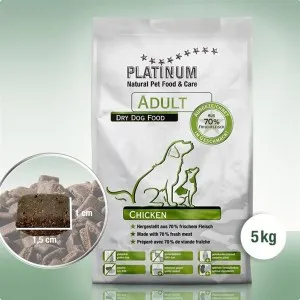 Platinum Adult Chicken - сочна суха храна за кучета над 12 месеца с месо от пиле - 5кг. 1