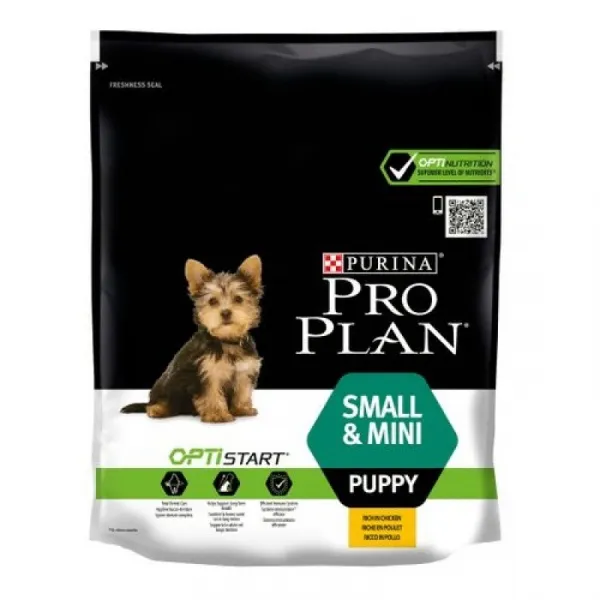 Pro Plan Puppy Small Mini - суха храна с пилешко месо, за кучета от мини и малки породи /до 10 кг./, и възраст до 12 месеца - 700гр.