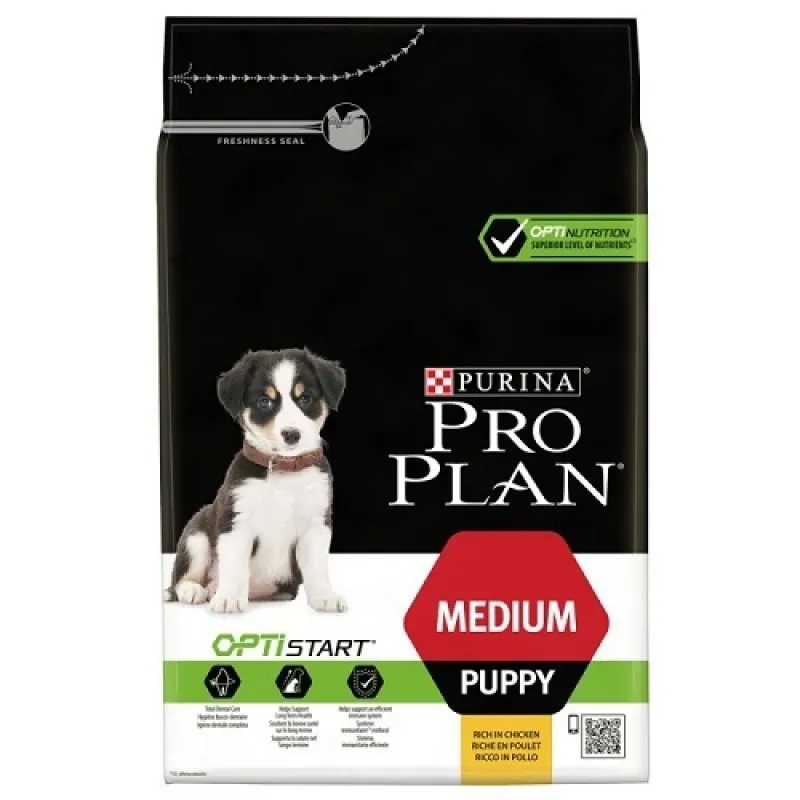 Pro Plan Medium Puppy - суха храна с пилешко месо за кучета от средни породи /10 - 25 кг./ и възраст до 12 месеца/ - 3кг.