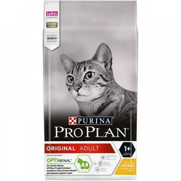 Pro Plan Cat Original Adult Chicken - суха храна за израснали котки над 1г. с пилешко месо - 1.5кг.