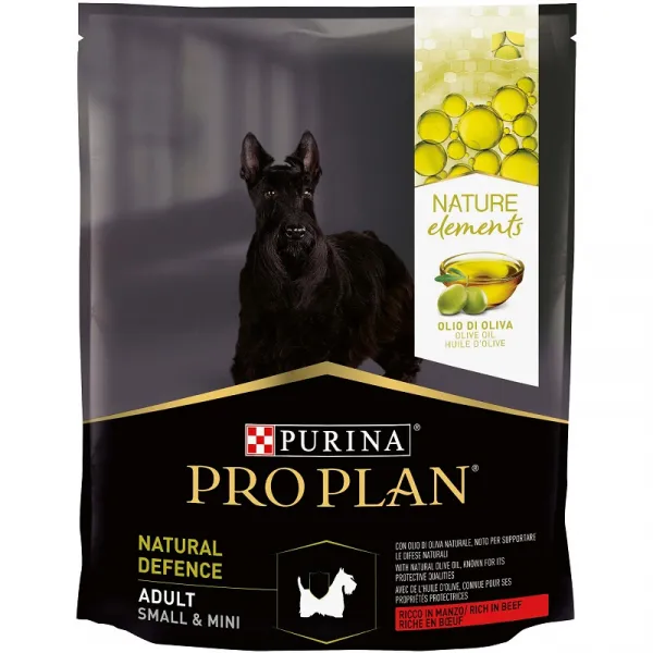 Pro Plan Nature Elements Regular Defence small & mini adult - суха храна за кучета от дребни породи /до10кг./ над 1г. с говеждо месо и зехтин - 700гр.