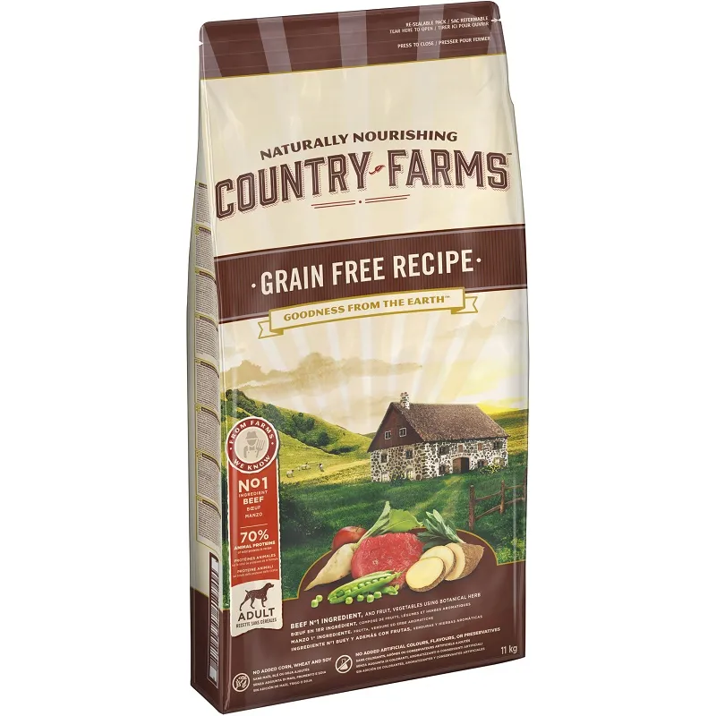 Country Farms GRAIN FREE Recipe Adult Rich In Beef