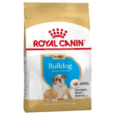Royal Canin Bulldog Puppy - храна за порастващи кученца от порода Булдог от 2 до 12месечна възраст - 12кг.