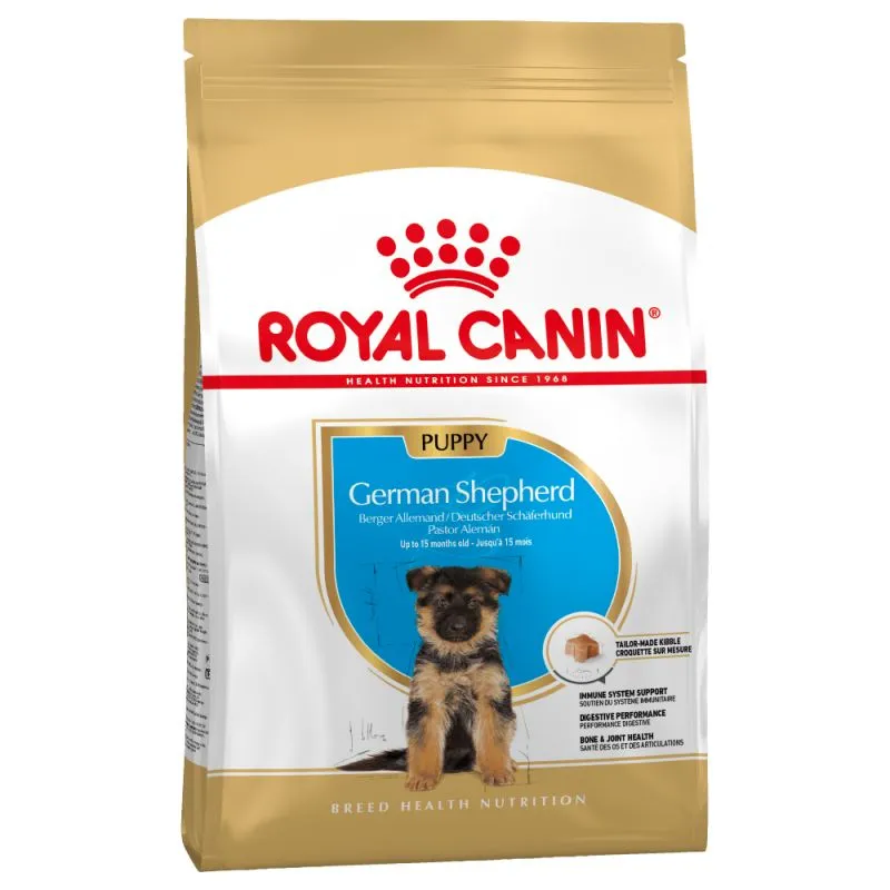 Royal Canin German Shepherd Puppy - храна за подрастващи кученца от породата Немска Овчарка, от 2 до 15месечна възраст - 12кг.