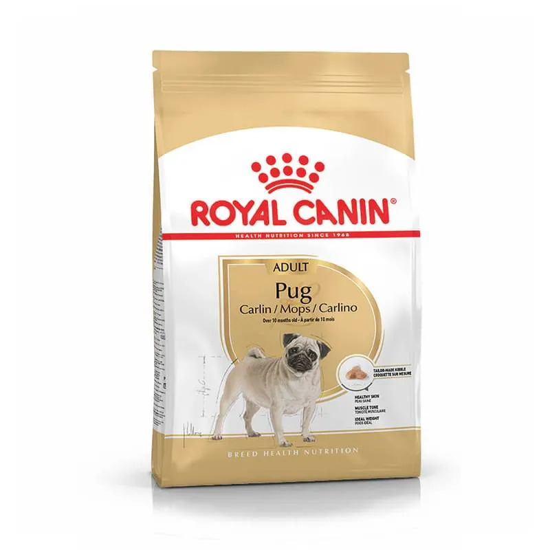 Royal Canin Pug Adult - храна за израснали кучета от породата Мопс над 10месечна възраст - 1.5кг.
