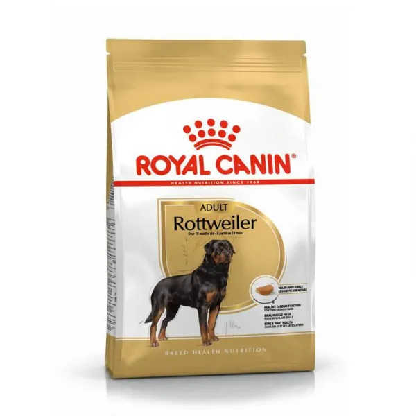Royal Canin Rottweiler Adult - храна за израснали кучета от породата Ротвайлер над 18месечна възраст - 12кг.