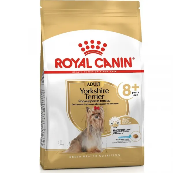Royal Canin Yorkshire Adult 8+ храна за израснали кучета от породата Йоркширски Териер над 8години - 1.5кг.