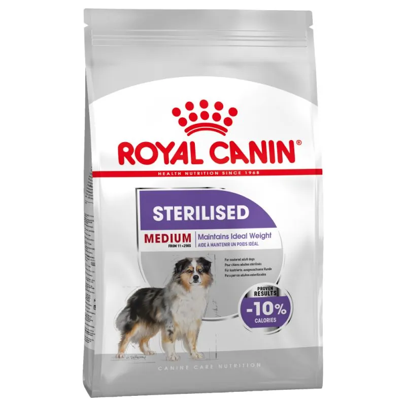 Royal Canin Medium Sterilised - храна за израснали кучета над 12 месеца от средни породи след кастрация - 12кг.