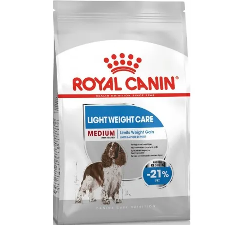Royal Canin Medium Light Weight Care - храна за израснали кучета над 12 месеца от средни породи склонни към напълняване - 10кг.