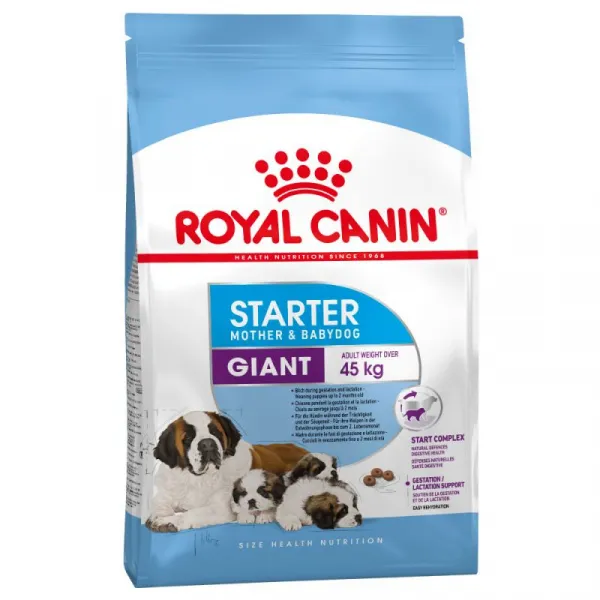 Royal Canin Giant Starter - храна за отбиване на кученца и за бременни и кърмещи кучки от гигантски породи - 15кг.