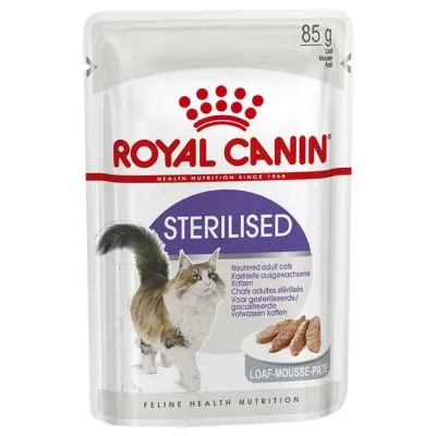 Royal Canin Sterilised in Loaf - консервирана храна /пастет/ за кастрирани котки на възраст над 1 година - 12x85гр.