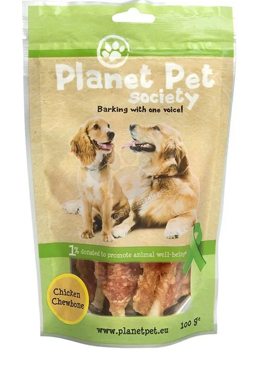 Planet Pet Chicken Chewbone - лакомство за кучета от прясно пилешко месо - 100гр.
