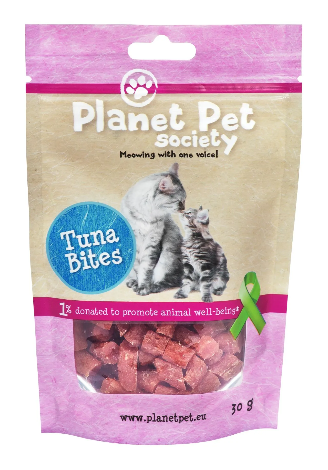 Planet Pet Meaty Tuna bite - лакомство за котки с месни хапки от риба тон - 30гр.