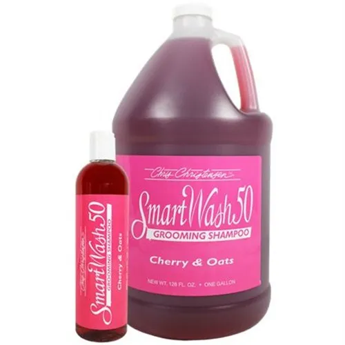 Chris Christensen Smart Wash 50 Cherry & Oats Shampoo - шампоан за ефективна грижа при силно замърсена козина - череша - 355мл.