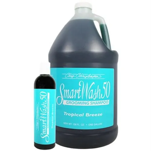 Chris Christensen Smart Wash 50 Tropical Breeze Shampoo - шампоан за ефективна грижа при силно замърсена козина - тропически бриз - 355мл.