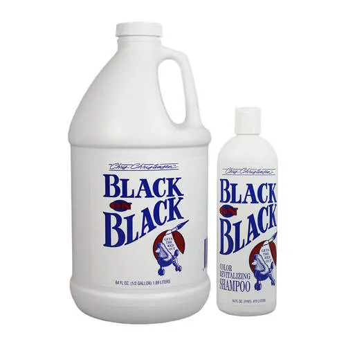 Chris Christensen Black on Black - шампоан за черна козина, изключителна почистваща способност и нанасяне на цвят с едно приложение - 473мл.