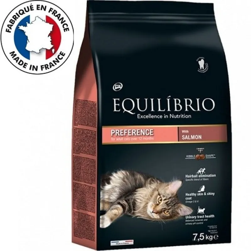 Equilíbrio Adult Cats Preference With Salmon - Храна За Израснали Котки С Месо От Сьомга - 7.5кг.