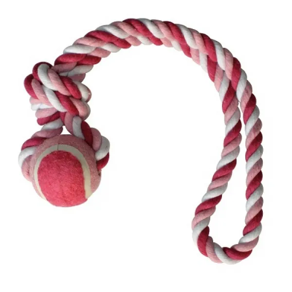 Croci Knot With Ball Pink - Играчка За Куче Топка С Въже - 5х33см.