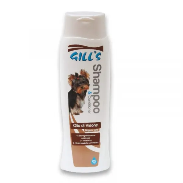 Croci Gill's Shampoo Conditioner With Mink Oil - Шампоан С Балсам С Масло От Норка За Кучета И Котки - 200мл.